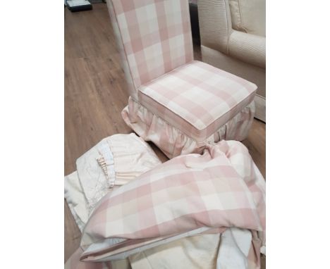 BEDROOM CHAIR WITH MATCHING CURTAINS AND OTHER CURTAINS