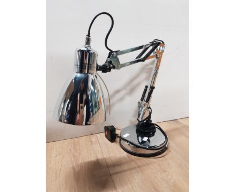 CHROME EFFECT ANGLEPOISE DESK LAMP