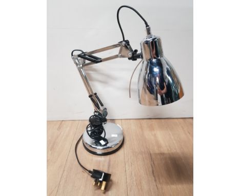 CHROME EFFECT ANGLEPOISE DESK LAMP