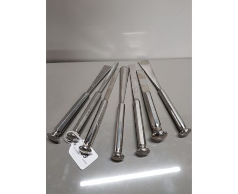 7 PIECE STAINLESS STEEL CHISEL SET