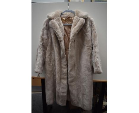 A vintage faux fur coat.