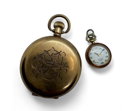An A L Dennison Star gold plated gentlemen’s wristwatch with a Waltham Traveller movement. With an engraving from the Star of