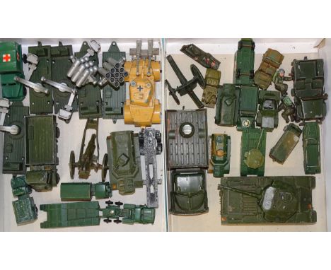 A quantity of play-worn army diecasts by Dinky, Lesney and Lone Star, (approximately 26). 