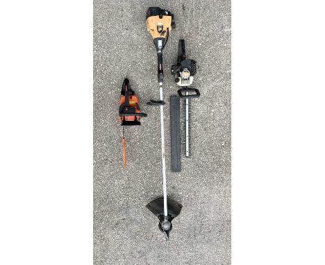 PETROL POWERED GARDEN TOOLS (3) - JCB strimmer, Stihl 011 AV chainsaw and a McCulloch hedge trimmer