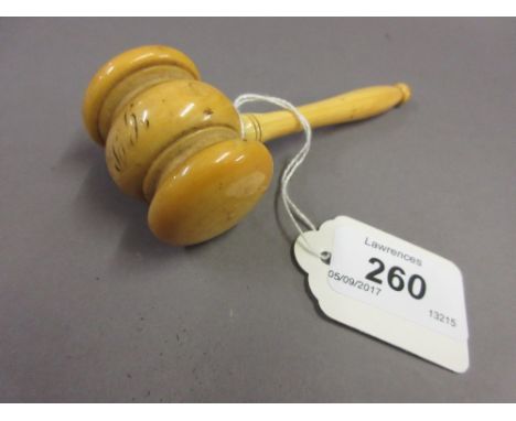 19th Century ivory auctioneers gavel