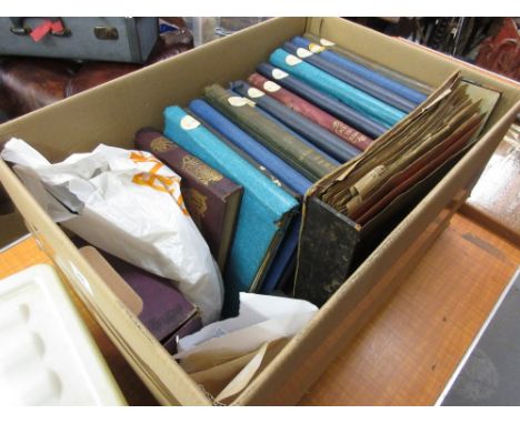 Collection of thirteen various albums containing World stamps together with various loose stamps, First Day covers and loose 
