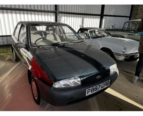 1996 Ford Fiesta 1.25 LX CVT manual 5dr green hatchback with 28,600 miles showing on the clock, described as a good honest li