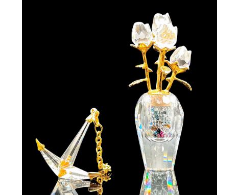 Includes a Rose Flacon part of the Secrets collection, with removeable gold-tone stemmed flowers and an Anchor figurines part