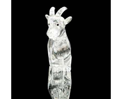 Lead crystal part of the Chinese Zodiacs collection, and is made with jet crystal eyes. Swarovski etched backstamp. This item