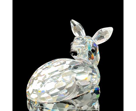 Lead crystal part of the Woodland Friends collection and is made with jet crystal eyes and nose. Swarovski etched backstamp. 
