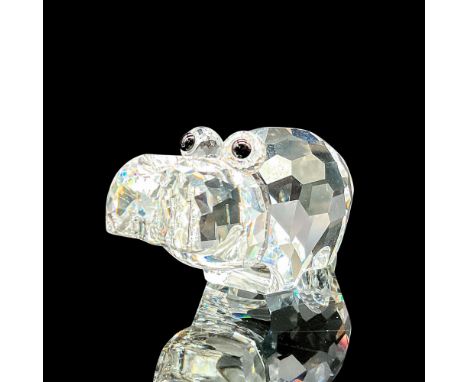 Lead crystal part of the African Wildlife collection and made with jet crystal eyes and frosted crystal tail. Swarovski etche
