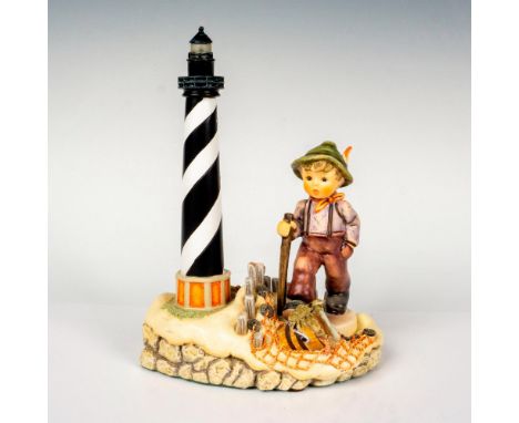 This grouping includes Cape Hatteras lighted Hummelscape and Grandpa's Boy Figurine. This Hummelscape displays Cape Hatteras 