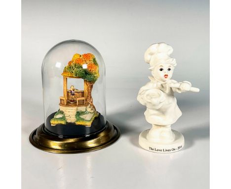 Includes In The Kitchen, a 2014 M. I Hummel Club exclusive edition with 'The Love Lives On' stamped to base and 2 miniature f