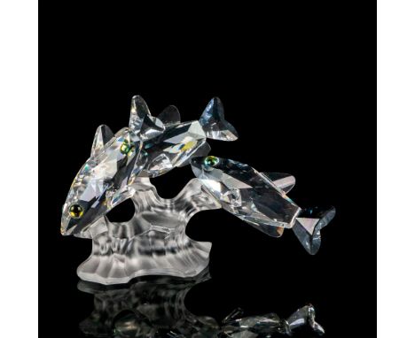 Lead crystal part of the South Sea collection and is made with colored crystal eyes and frosted crystal base. Swarovski etche