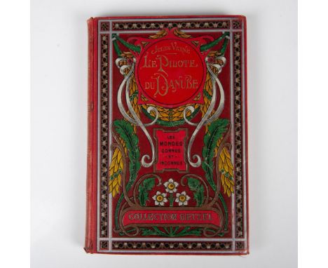 Single volume from Hetzel's French edition Aux Feuilles d'Acanthe, Macaron Rouge, from Les Mondes Connus et Inconnus by write