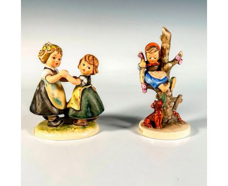 Hand painted in matte finish. Includes Spring Dance and Out of Danger. Features a girl seated up in the trees frightened by a
