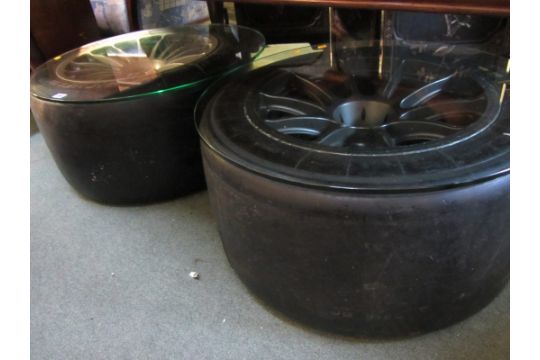Racing Car Wheel Occassional Tables 2 Wheels Converted To Glass Topped Coffee - Car Wheel Coffee Table Racing Car Wheel Occassional Tables 2 Wheels Converted To Glass Topped Coffee - Car Wheel Coffee Table