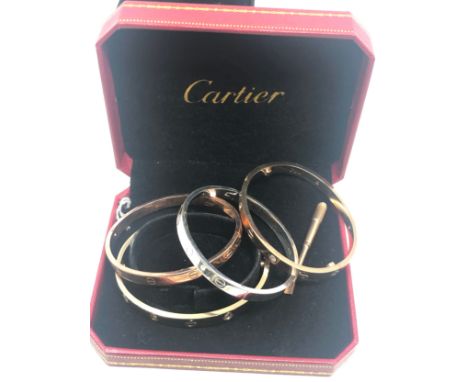 4 x Contemporary costume fashion Jewellery including screw fastening bangle not cartier 