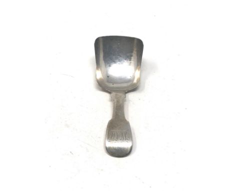 Antique victorian silver tea caddy spoon 