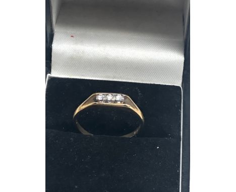 9ct gold vintage trilogy ring (1.6g) 