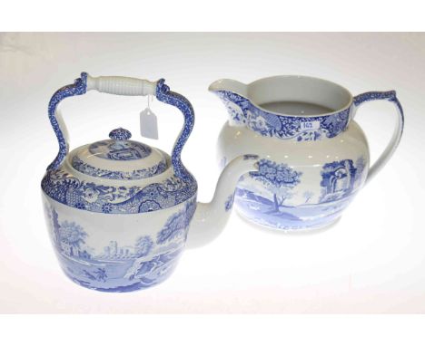 Spode Italian kettle and large jug