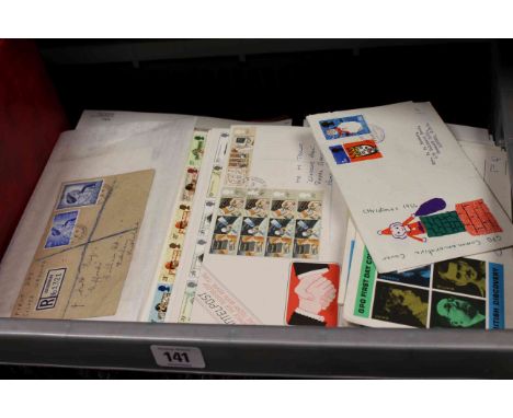 Large collection of first day covers in six albums and loose