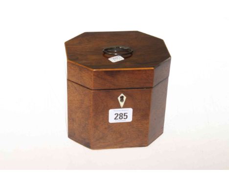 George III mahogany tea caddy