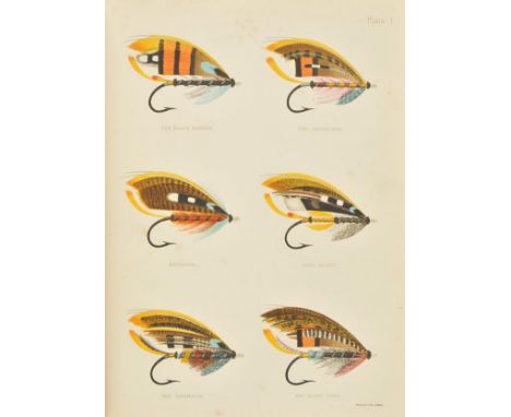 Kelson (George M.). The Salmon Fly: How to Dress it and How to use it, 1st ed., 1895, eight chromolithographed plates, illust