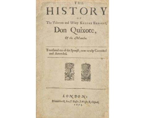 Cervantes Saavedra (Miguel de). The History of the Valorous and Witty Knight Errant, Don Quixote, of the Mancha, Translated o