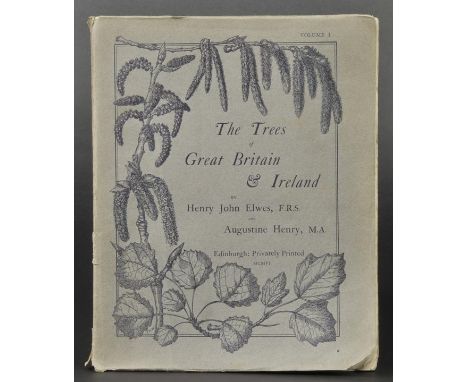 Elwes (Henry John and Henry, Augustine). The Trees of Great Britain & Ireland, 7 volumes. in the original 15 parts, 1st ed., 