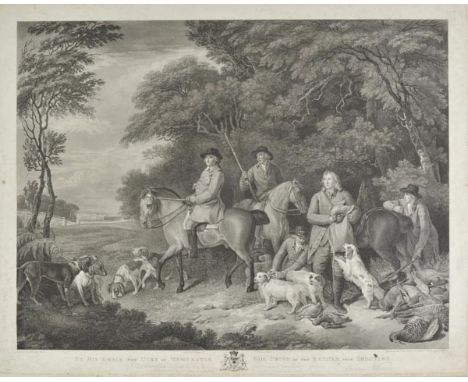 *Bartolozzi (Francesco). To His Grace the Duke of Newcastle. This Print of the Return from Shooting is by Permission Dedicate