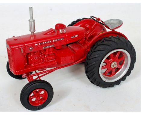 Teeswater Custom Tractor, 1/16th scale white metal and resin model of a McCormick Deering Diesel Standard WD6, finished in re