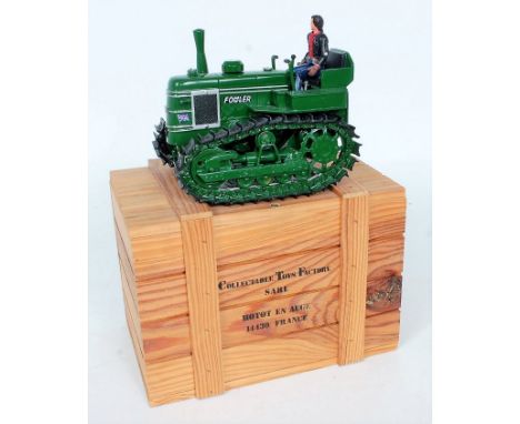 Collectable Toys Factory, Sarl made in France, white metal model of a MKVF 1/18 scale Fowler Crawler 'Leeds' in green with bl