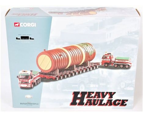 Corgi Heavy Haulage 1/50th scale CC12403 "Heanor Haulage" Volvo FH 4 Axle Ballasted Tractor x2, Nicolas Bogie and Fertiliser 