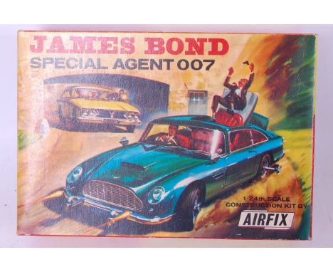 Airfix 1/24th scale plastic kit for a James Bond Special Agent 007 Aston Martin DB5, appears as issued, in the original all c