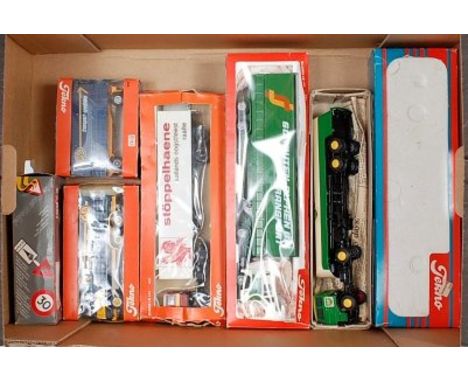 A collection of various boxed and part boxed Tekno and Lion Car road haulage vehicles to include Lion Car No. 37 Daf BP road 