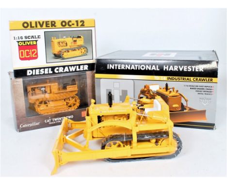 Speccast and Norscot 1/16th scale boxed construction group, 3 boxed examples to include Speccast Oliver OC-12 Diesel Crawler 