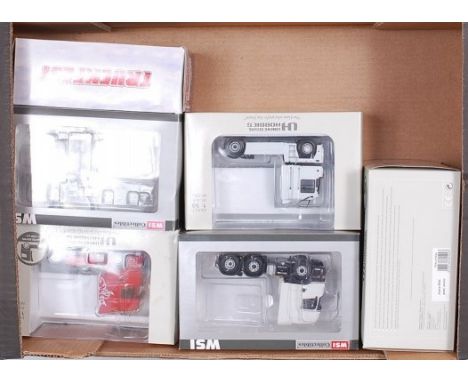 Six various boxed 1/50th scale road haulage tractor units to include WSI Corgi and Universal Hobbies, examples to include Uni