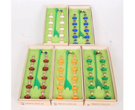 Subbuteo 1970s Boxed Football Team Group, 5 boxed examples, to include No.13 Holland (VGNM-BVG), and No.157 Mexico, with rare