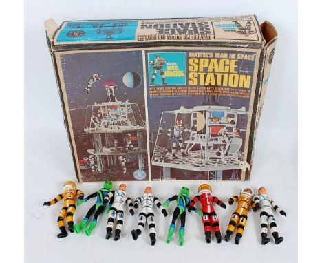 Mattel Major Matt Mason Action Figure, Play Set and Accessory group, to include Space Station, various loose figures, various