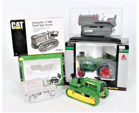 Speccast, ERTL, and Norscot Tractor and Construction Group, 4 examples, to include ERTL Caterpillar 2-Ton Track Type Tractor,