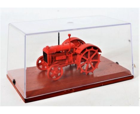 D. Goodburn Models or Similar, Fordson Major farm tractor, white metal model, 1/32 scale, finished in orange with orange meta