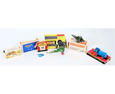 Britains No.171F Fordson Power Major Tractor, with spud wheels, in sliding tray all card box, with packing piece, some play w
