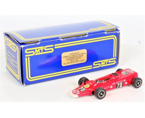 SMTS 1/43 scale factory resin and white metal hand built model of a RL11 Lotus 56 Indianapolis, racing number 70 with STP liv