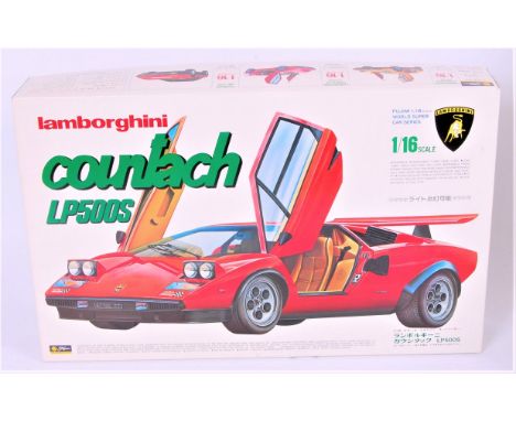 Fujimi 'Enthusiast Model' 1/16th scale, RC102 Lamborghini Countach LP 500S, superdetail engine/gearbox, all opening, working 