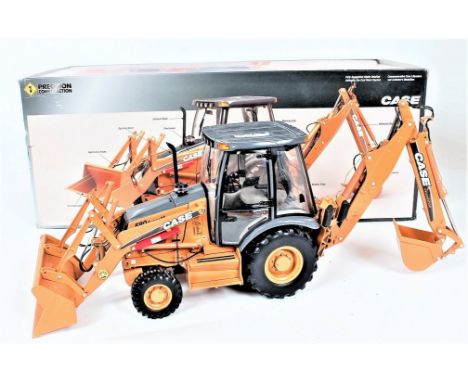 ERTL Precision Construction 1/16th scale diecast model of a CASE 580 Super M Tractor and Shovel, in the original polystyrene 