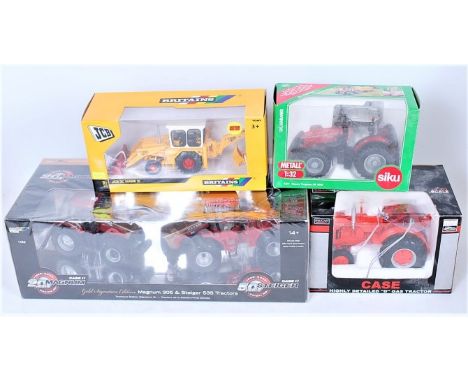 Britains, Speccast and Siku Boxed Tractor Group, 4 boxed examples, to include Britains No.14615A 20 Years Magnum Gold Signatu