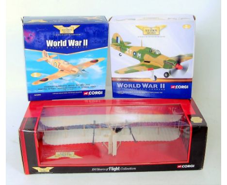 Corgi Aviation Archive 1/32nd and 1/72nd scale boxed aircraft group, 7 examples, to include reference numbers AA34501, AA3190