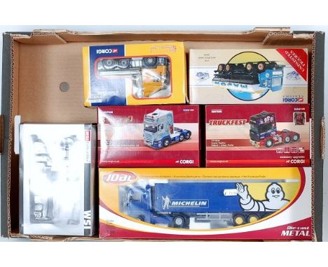 Six various boxed 1/50th scale road transport vehicles to include WSI Corgi, and Joal, examples to include WSI No. 031115 Sca