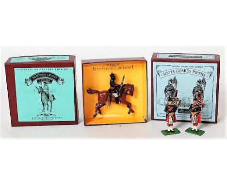 Britains, military 40192 Ford Henry Guards set, marching (8 fibre set) plus 40198 charging Zonave 6 figure set 40193 Ford Hen